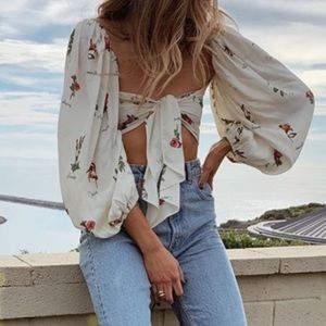 Verge Girl tie front blouse